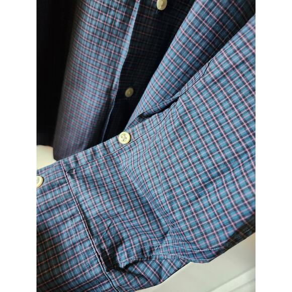 Ralph Lauren XL Greggor 100% Cotton Button Front Shirt Men's Plaid Long Sleeve - Picture 3 of 6